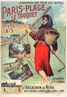 Le Touquet-Paris-Plage, c. 1900-1910. Creator: Tauzin, Louis (1842-1915).