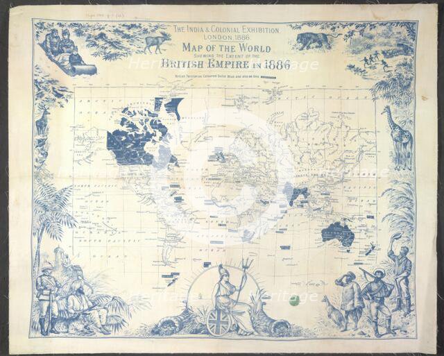 British Empire map, 1886.  Creator: Unknown.