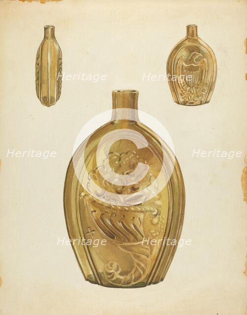 Flask, c. 1940. Creator: John Fisk.