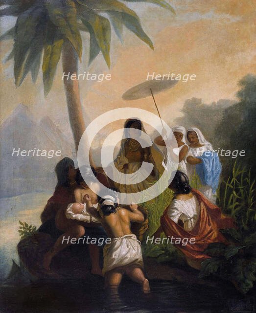 The Finding of Moses, 1864. Creator: Siemiradzki; Henryk (1843-1902).