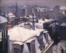 'Snow on Roofs', 1878.  Artist: Gustave Caillebotte