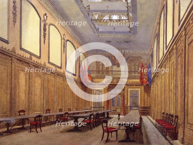 Interior of Skinners' Hall, London, 1890. Artist: John Crowther