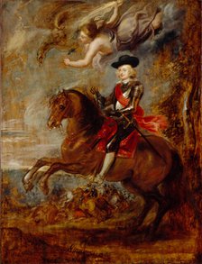 Archduke Ferdinand, Cardinal-Infante of Spain, at the Battle of Nordlingen, 1635. Creator: Peter Paul Rubens.