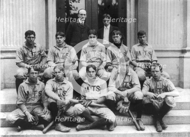 Tech Cadet Company- baseball team, between 1890 and 1950. Creator: Frances Benjamin Johnston.