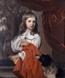 'Portrait of a Young Boy with a Dog,' 1658.  Artist: Jacob van Loo