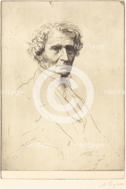 Hector Berlioz. Creator: Alphonse Legros.