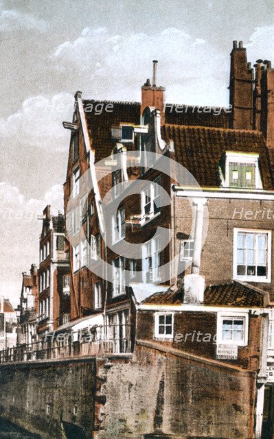 Grimnessesluis, Amsterdam, Netherlands, early 20th century.Artist: Uitgave