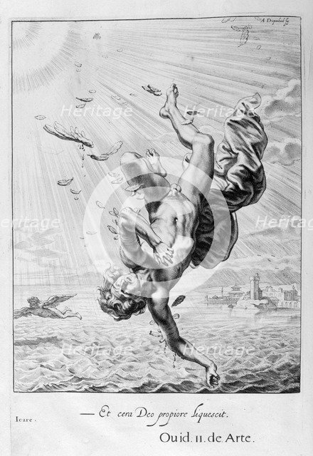 The Fall of Icarus, 1655. Creator: Unknown.