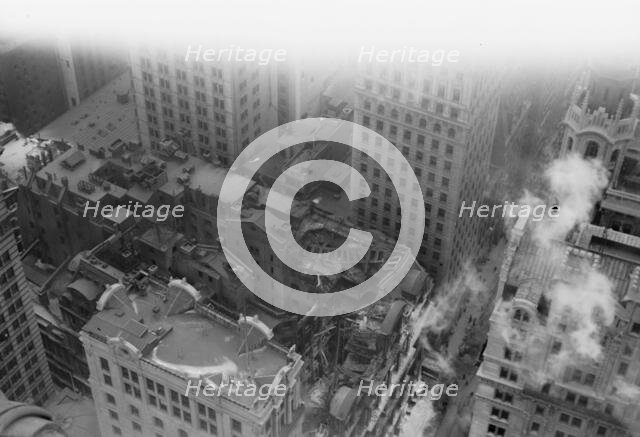 Equitable fire from Singer Bldg., 1912. Creator: Bain News Service.