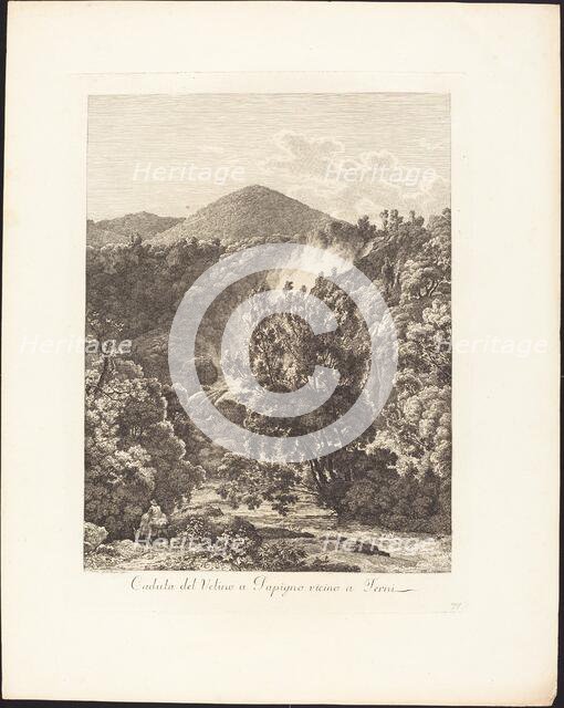 Caduta del Velino a Papigno, vicino a Terni, 1795. Creator: Jacob Wilhelm Mechau.