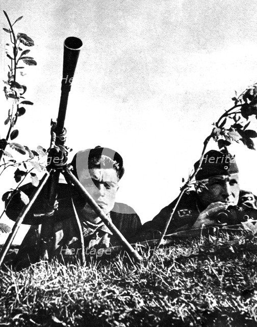 Ukrainian serving with the German army, Russian Front, 1941-1944. Artist: Unknown