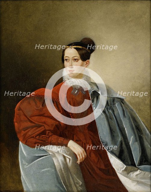 Portrait of Countess Yelizaveta Ivanovna Kropotkina (1803-1836), née Dorokhova. Artist: Anonymous  