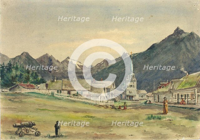 Lincoln Street, Sitka, 1887. Creator: Theodore J. Richardson.