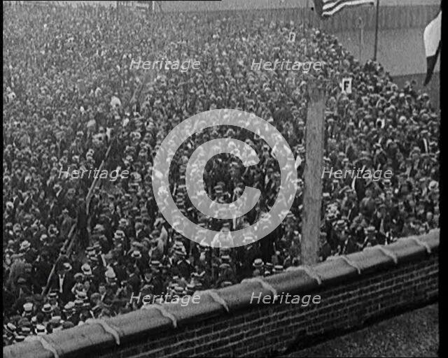 Crowds of People in a Sports Stadium, 1921. Creator: British Pathe Ltd.