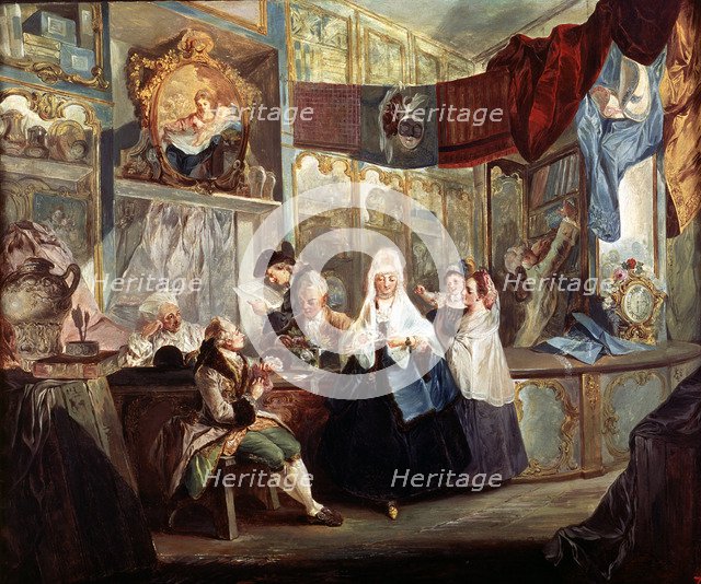 The Store', oil by Luis Paret y Alcazar, 1772.