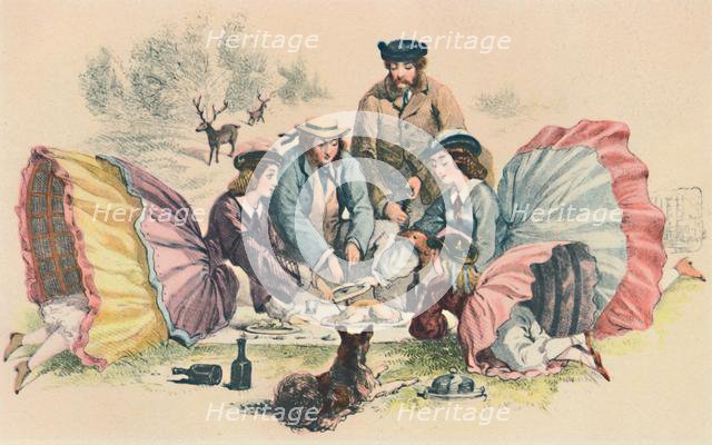 'A Victorian Picnic', c1860, (1944). Creator: Unknown.