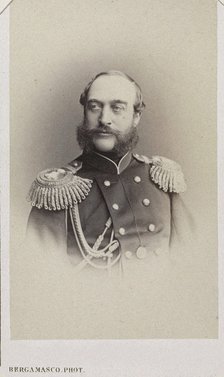 Portrait of Duke Georg August of Mecklenburg-Strelitz (1824-1876), c. 1870.
