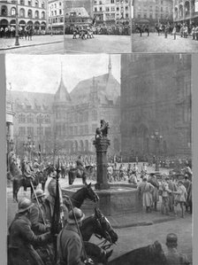 'A Mayence et a Wiesbaden; Nos soldats sur la rive droite du Rhin: les troupes du 33e corps.., 1918. Creator: Unknown.