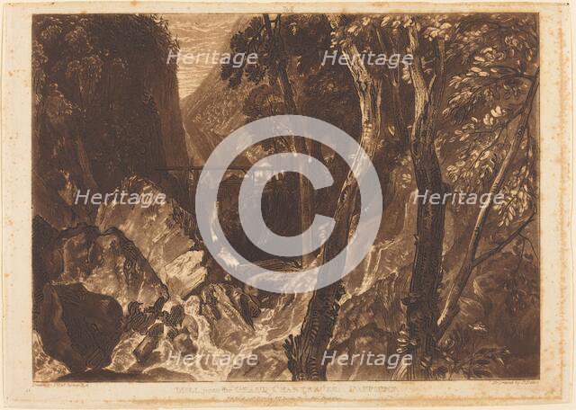 Mill near the Grand Chartreuse, published 1816. Creator: JMW Turner.