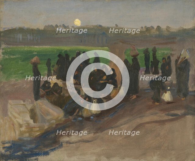 Water Carriers on the Nile, 1891. Creator: John Singer Sargent.