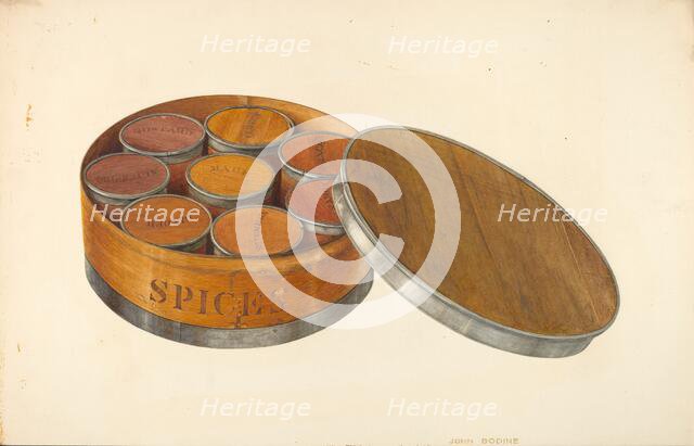 Spice Box, c. 1938. Creator: John Bodine.