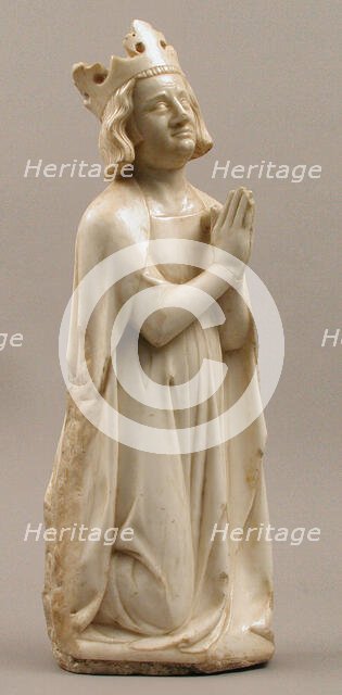 King, from a group of Donor Figures including a King, Queen, and Prince, French, ca. 1350. Creator: Unknown.