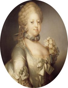 Portrait of Caroline Matilda of Great Britain (1751-1775), Queen of Denmark, ca 1767. Creator: Als, Peder (1726-1776).