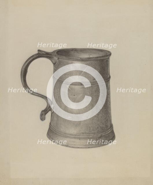 Pewter Mug, c. 1936. Creator: Harry G Aberdeen.