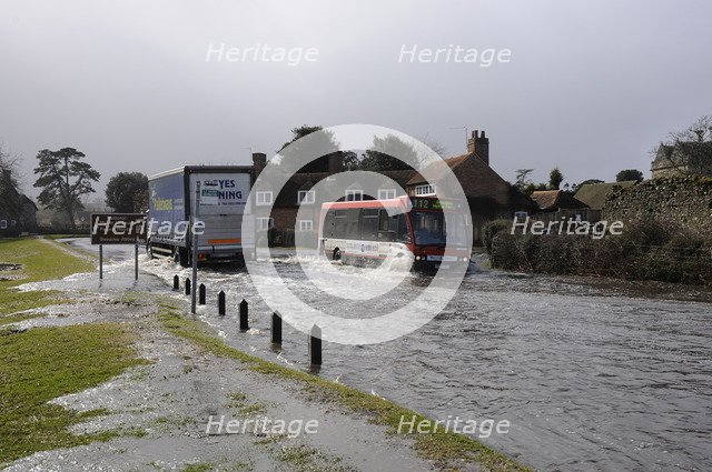 Floods at Beaulieu 2008. Artist: Unknown.