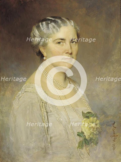 Margarethe Countess Lanckorónska, 1914. Creator: Heinrich von Angeli.