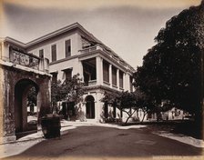 The Hong Kong Club building, Wyndham Street, Hong Kong, c1873. Creator: William Pryor Floyd.