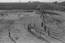 Recreational facilities for the children, Kern migrant camp, California, 1936. Creator: Dorothea Lange.