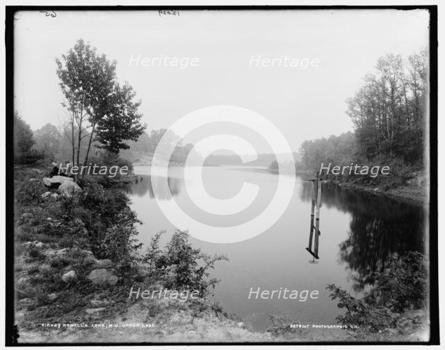 Howell's Lakes, N.J., upper lake, between 1890 and 1901. Creator: Unknown.