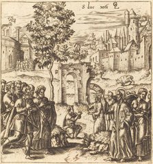 The Ten Lepers are Cleansed, probably c. 1576/1580. Creator: Leonard Gaultier.