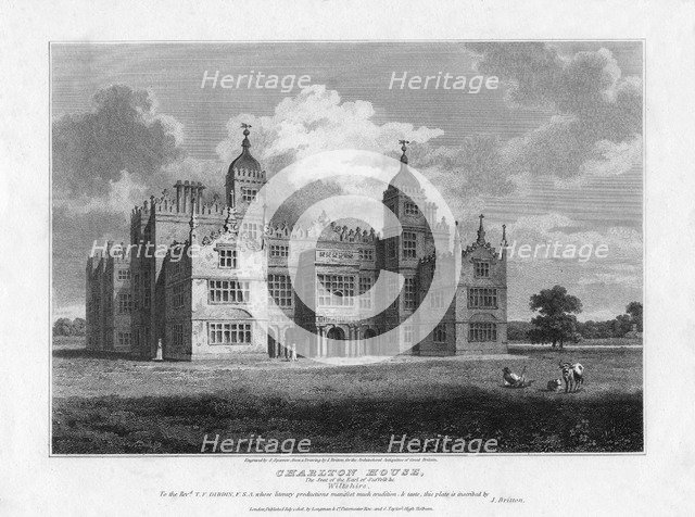 Charlton House, Wiltshire, 1808. Artist: S Sparrow