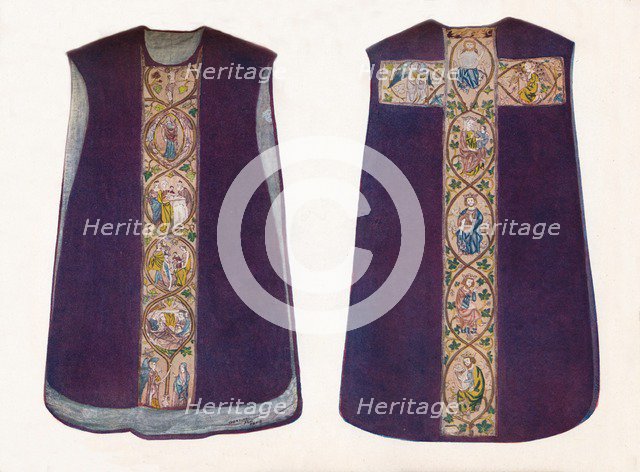 'English Work Chasuble circa 1300', 1912. Artist: Unknown.