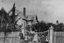 Entrance to old Cumbooquepa, the residence of Thomas Blacket Stephens, South Brisbane, c1873. Creator: William Boag.