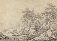 Travelers in a Rocky Wood. Creator: Johann Christoph Dietzsch.