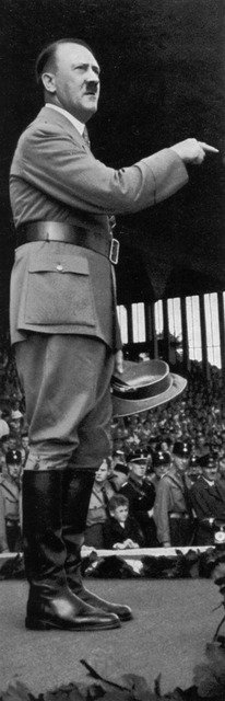 Adolf Hitler at the Nuremberg Rally, Germany, 1935. Artist: Unknown