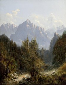 Road to the Morskie Oko Lake, 1850. Creator: Adam Gorczynski.