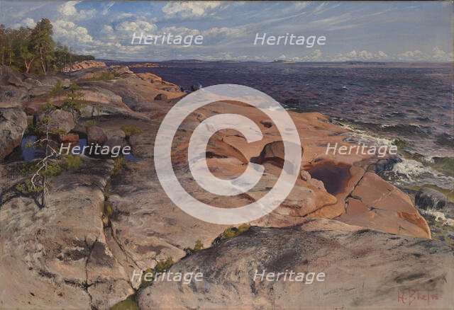 Coastal cliffs at Villinki. Creator: Helmi Biese.