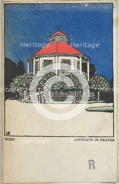 Vienna: "Pleasure Pavilion" in the Prater (Wien: Lusthaus im Prater), 1908., Creator: Urban Janke.