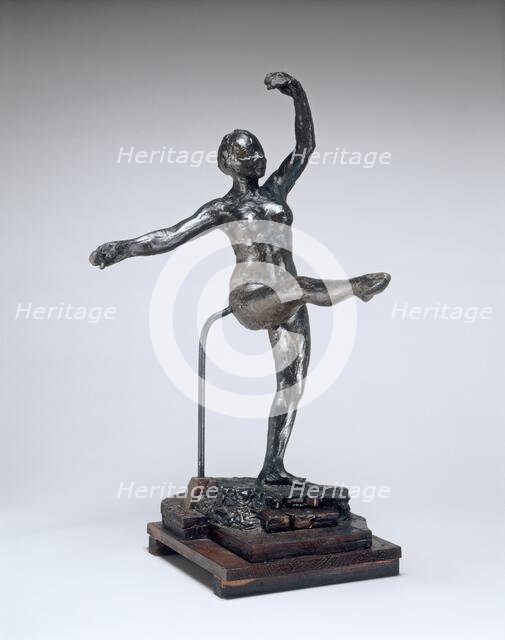 Fourth Position Front, on the Left Leg, c. 1885/1890. Creator: Edgar Degas.