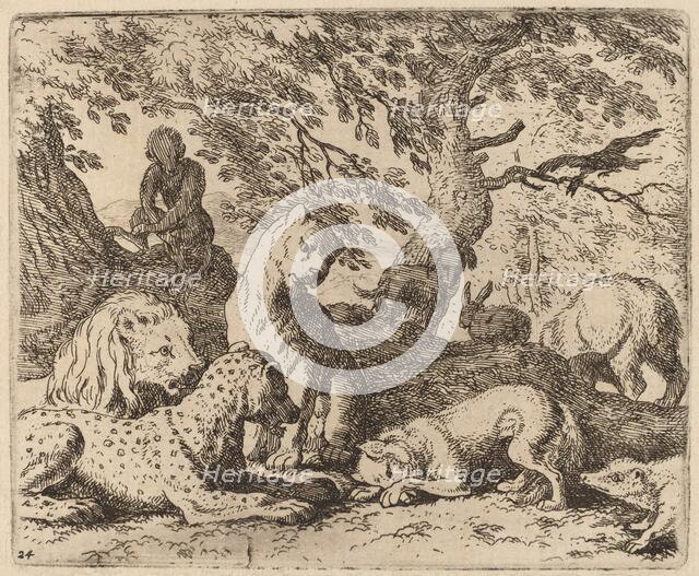 Reynard Winds His Tale and Wrongs His Father, probably c. 1645/1656. Creator: Allart van Everdingen.