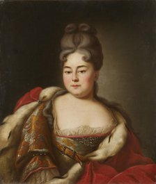 Portrait of Grand Duchess Natalya Alexeevna of Russia (1673-1716), sister of tsar Peter the Great.