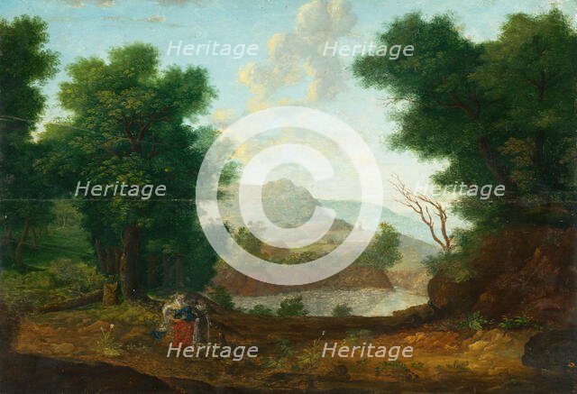 Mountain Landscape with a Pond, 1620. Creator: Unknown.