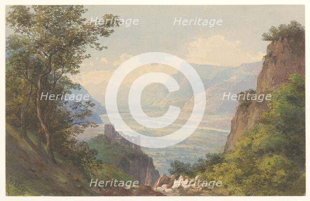 View of the Meran valley in Tyrol, 1828-1892.  Creator: Charles William Meredith van de Velde.