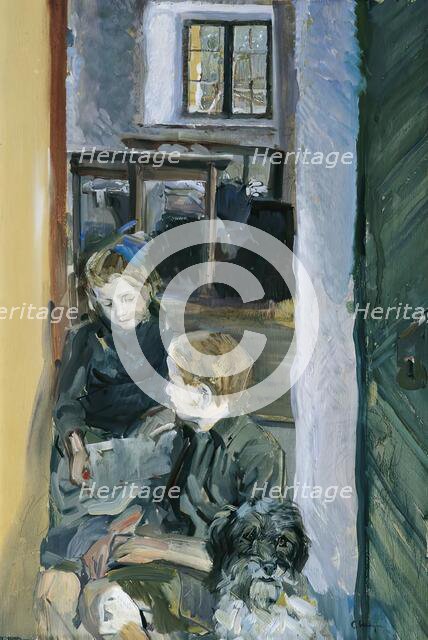 Children's study, around 1912/1913. Creator: Carl Fahringer.