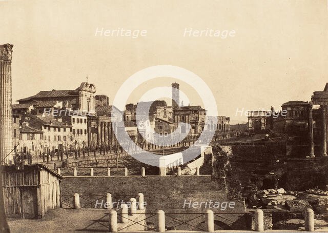 The Forum, Rome, 1853-56. Creator: Possibly by Jane Martha St. John.