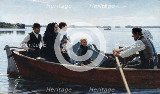 Conveying a Child's Coffin, 1879.